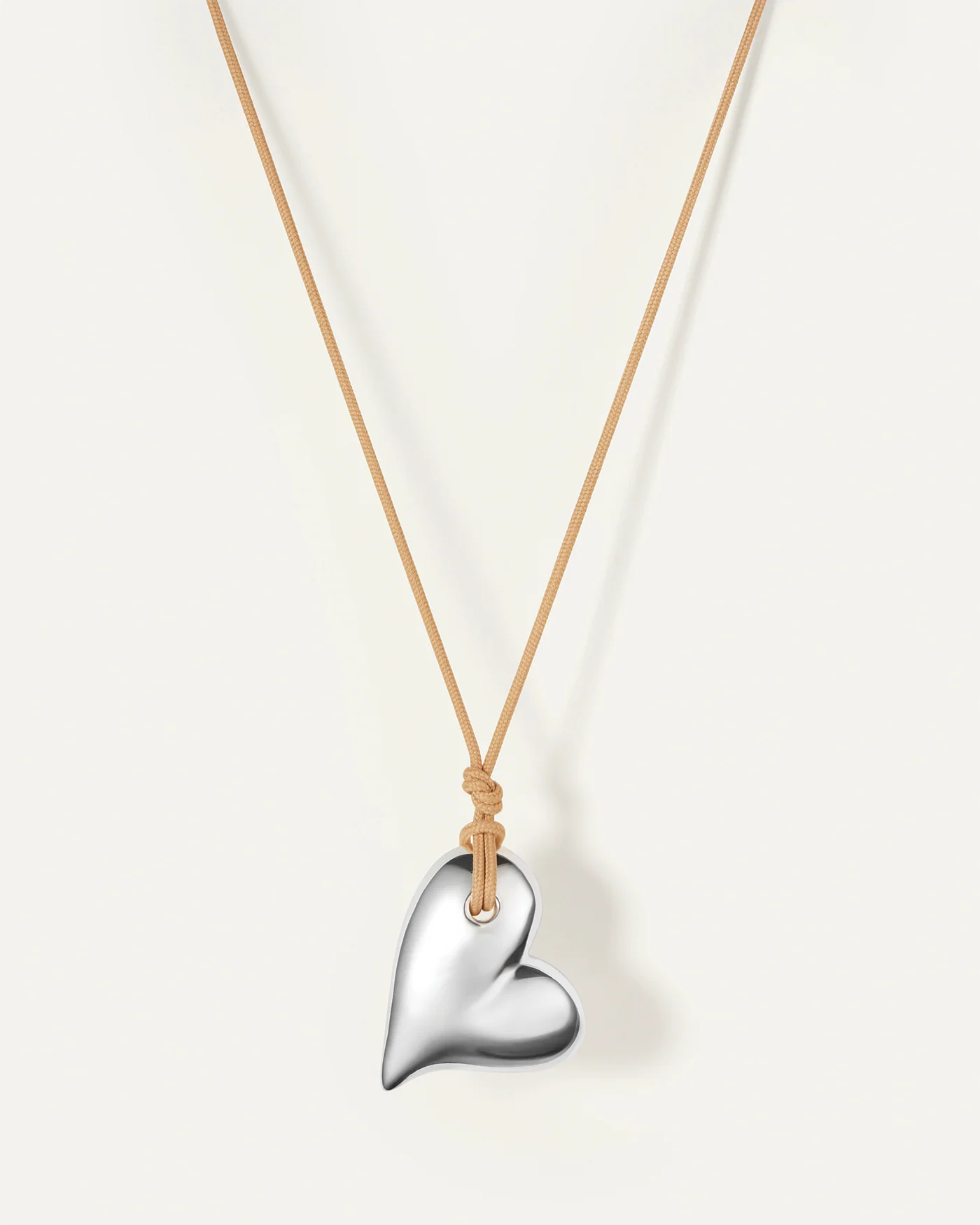 Mega Art Heart on a String Necklace