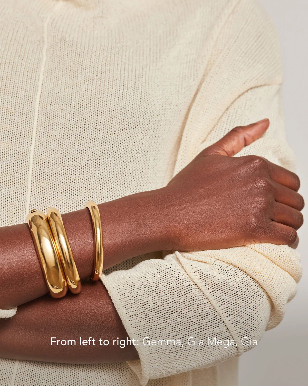 Gia Bangle in Gold