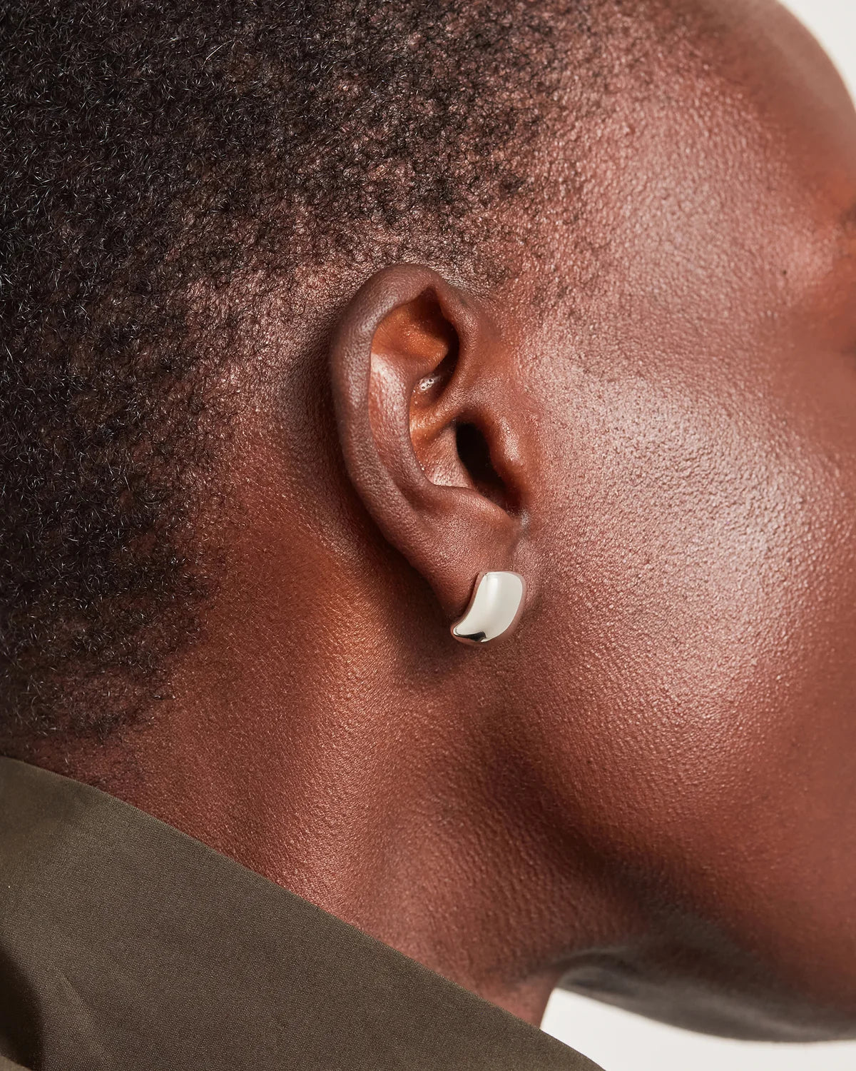 Mini Tate Earring in Silver
