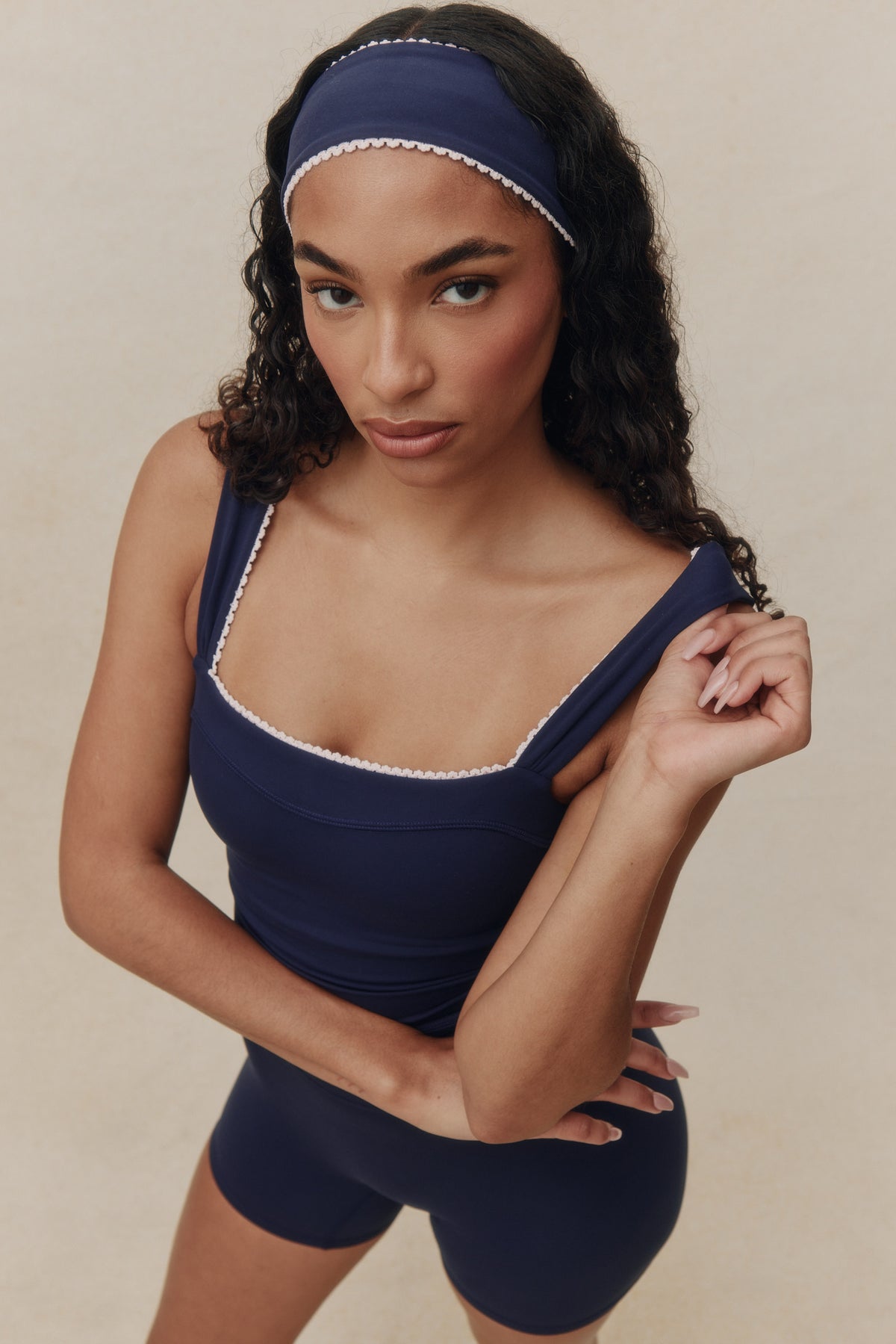 Lace Headband in Ink