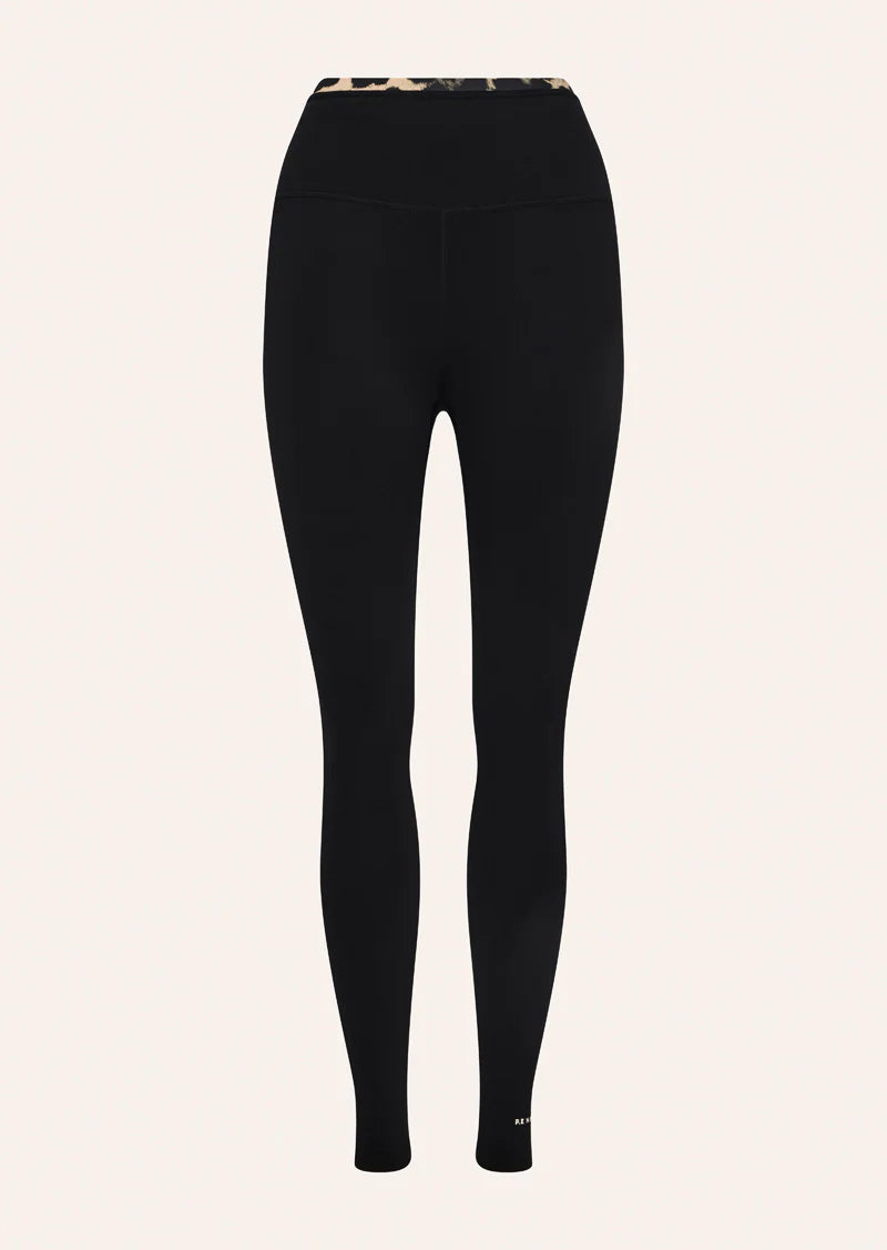 Vita Legging in Black & Leopard