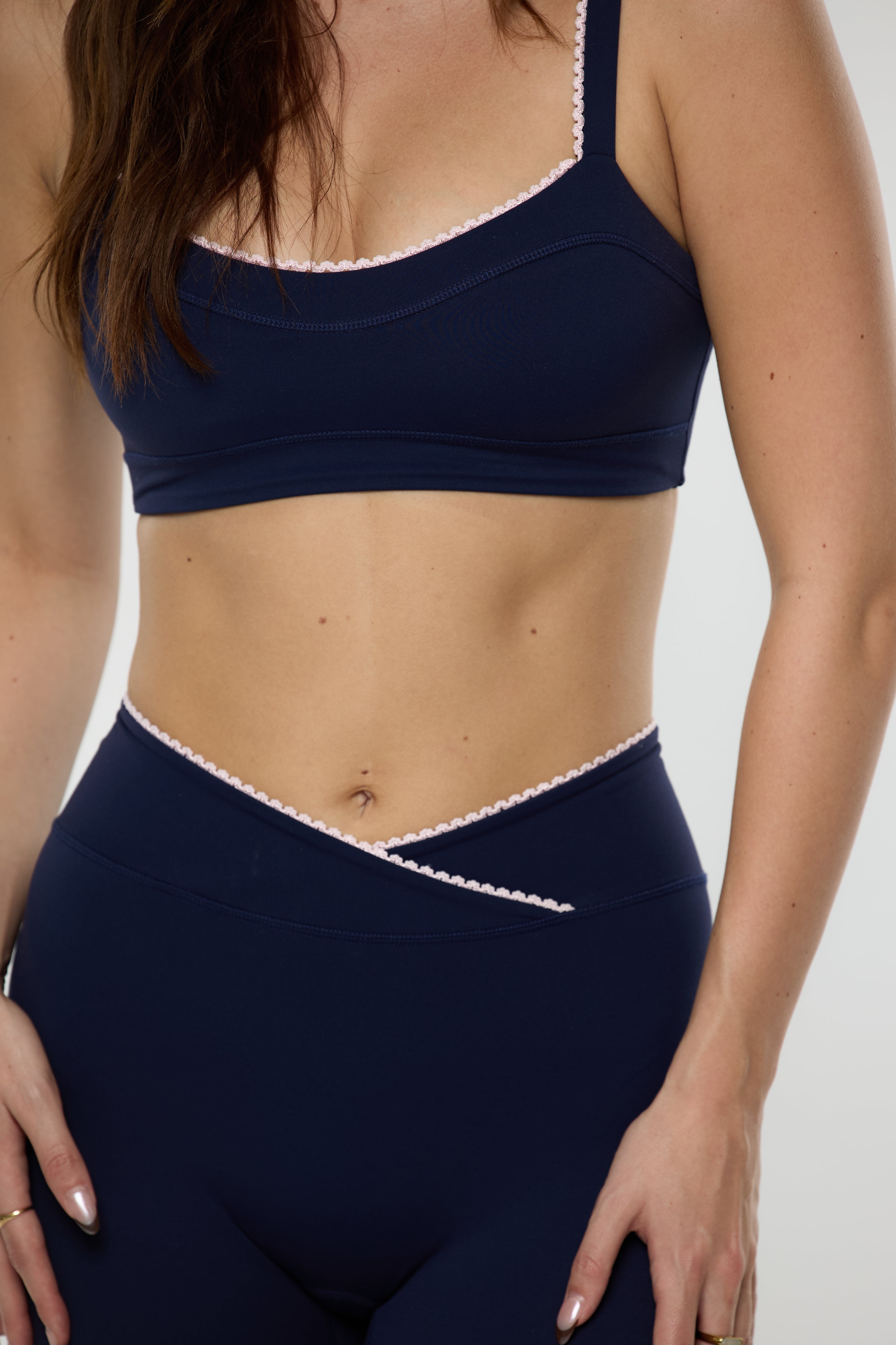 Lace Line Bra in Ink