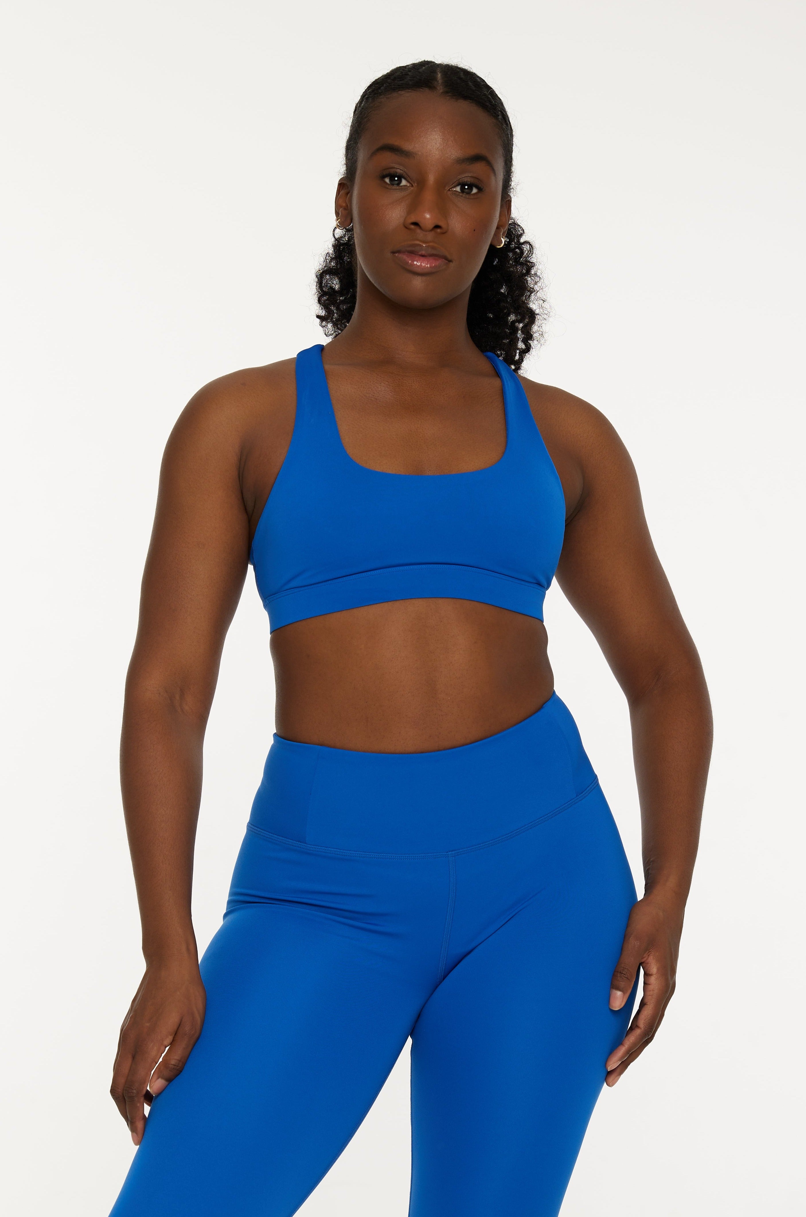 Blue Luxe Sport Leggings by Girlfriend Collective on Sale