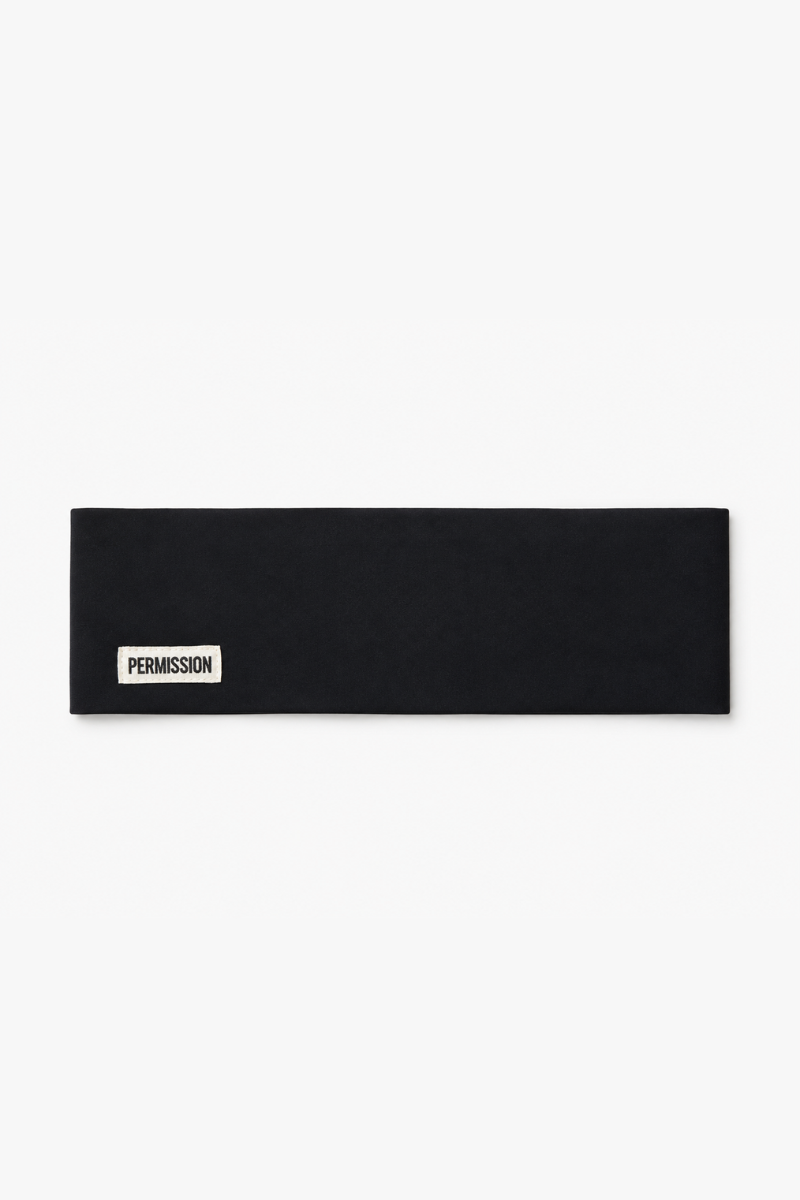 Athletic Headband in Caviar