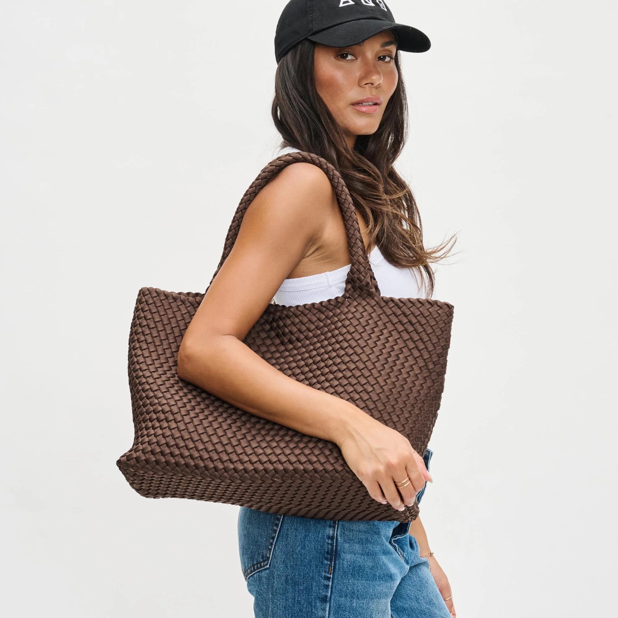 Sky's The Limit Large Crossbody in Chocolate