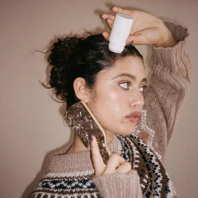 Mini Boar Bristle Brush in Toasted Sugar