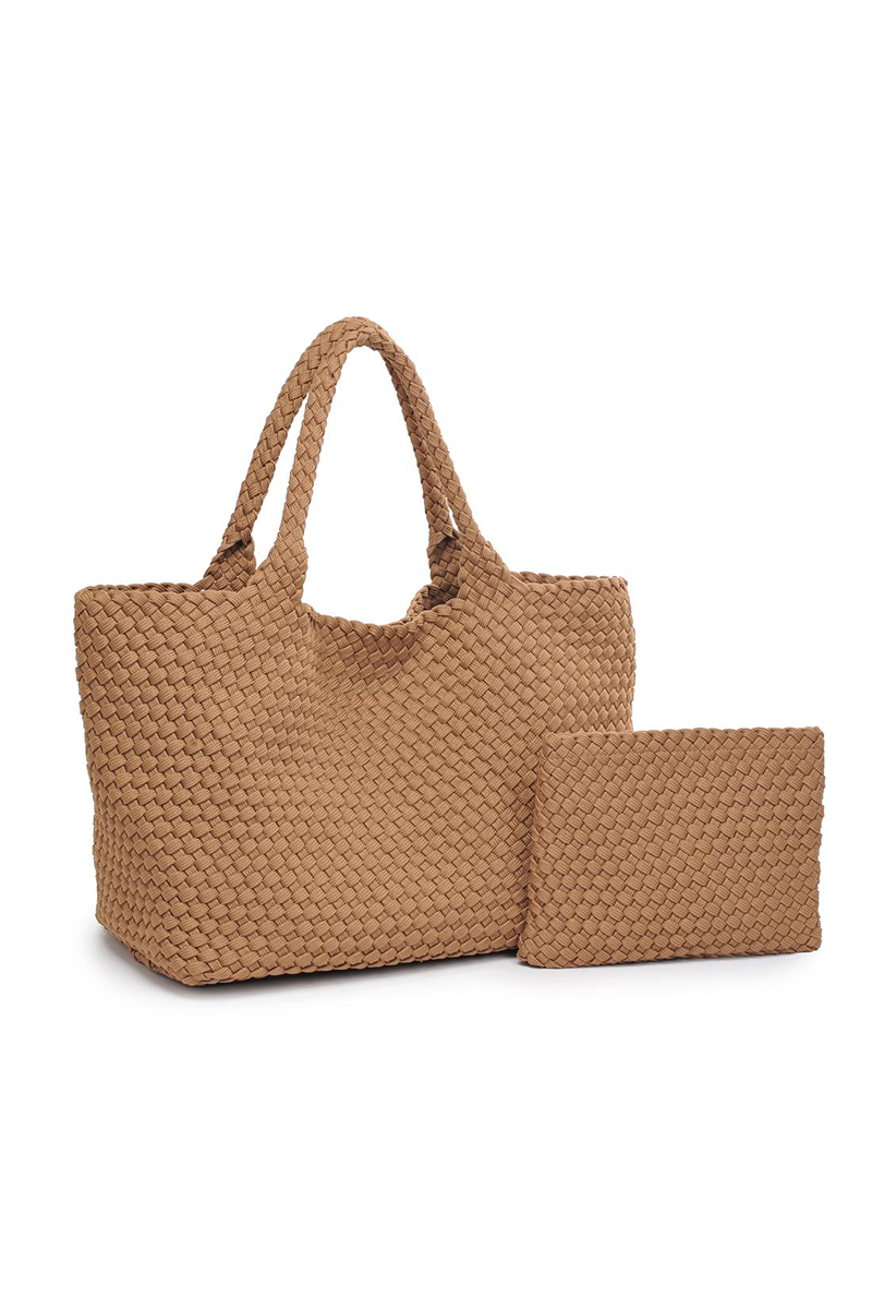 Sky's The Limit Large Tote in Nude