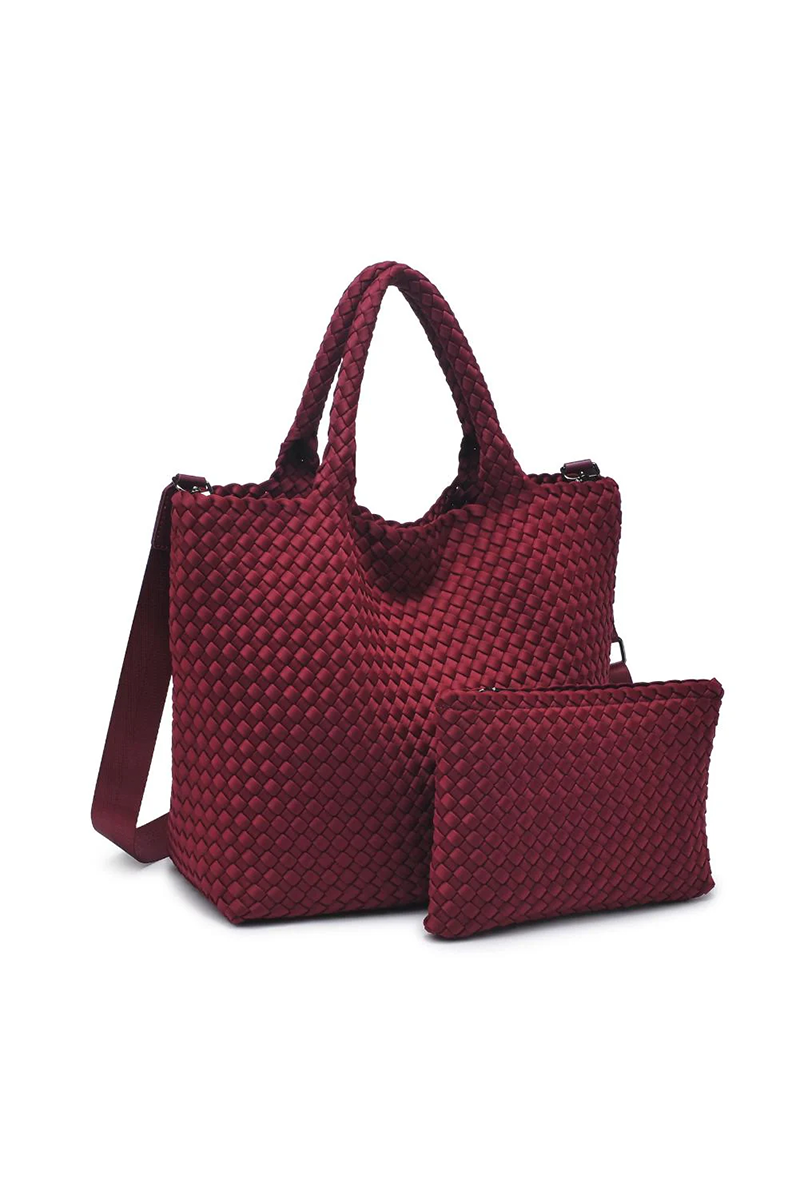 Sky's The Limit Medium Crossbody in Wine