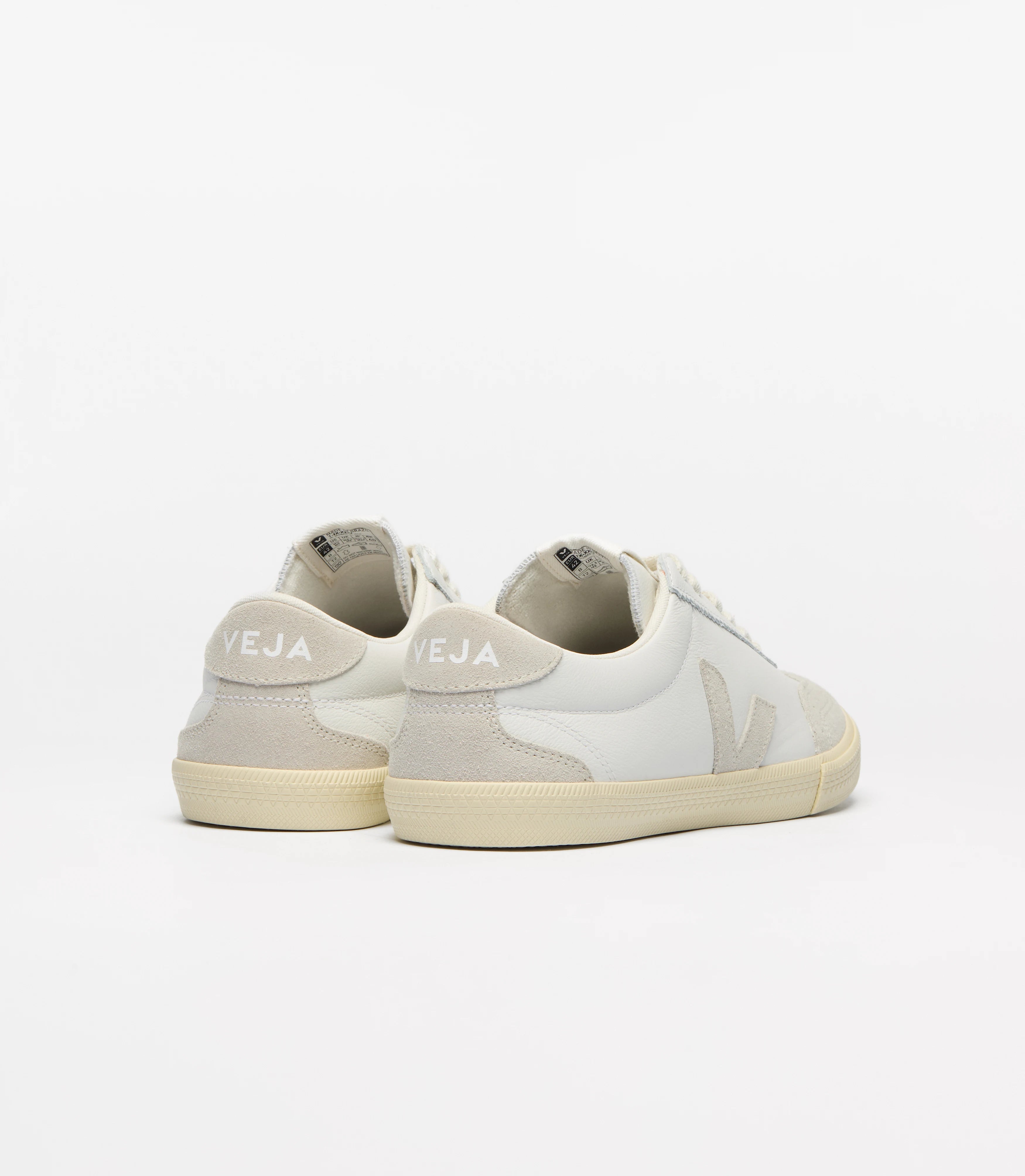Volley Leather Sneaker White Natural