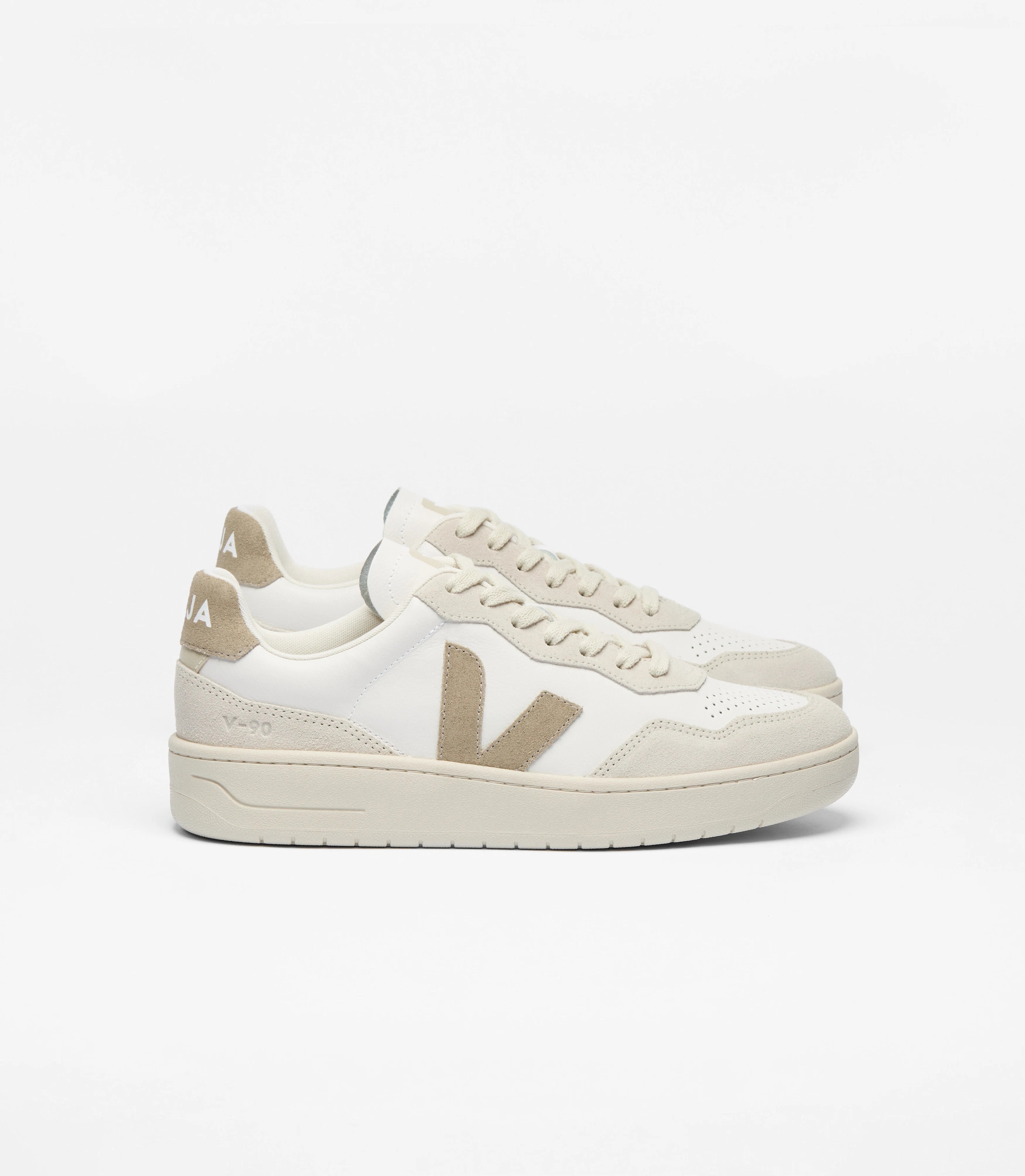 V-90 Sneaker Leather White Taupe