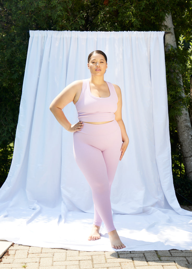 Lilac Jacquard Dance Midi Pant
