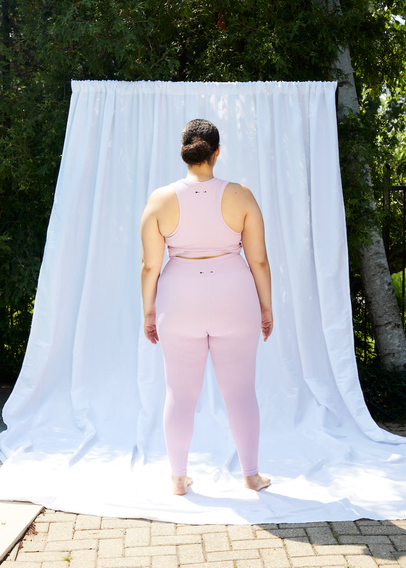 Lilac Jacquard Dance Midi Pant
