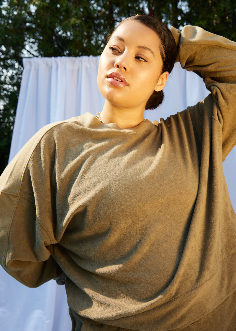 Lyle Top - Dusky Green