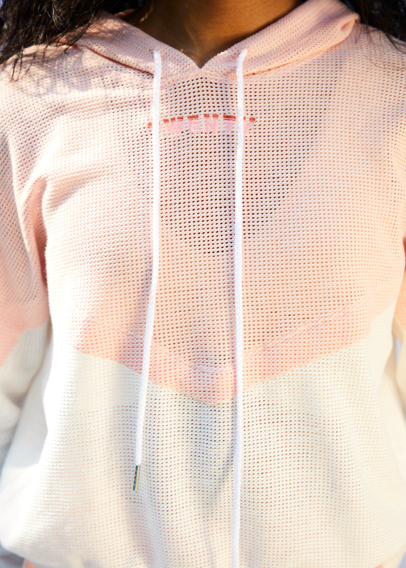 Breathe Mesh Color Block Hoodie