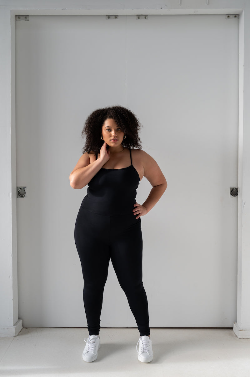 Black Cami Unitard — Girlfriend Collective