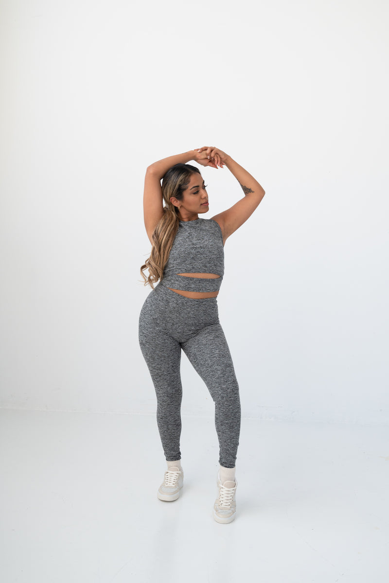 Yoga Legging - Heather Grey