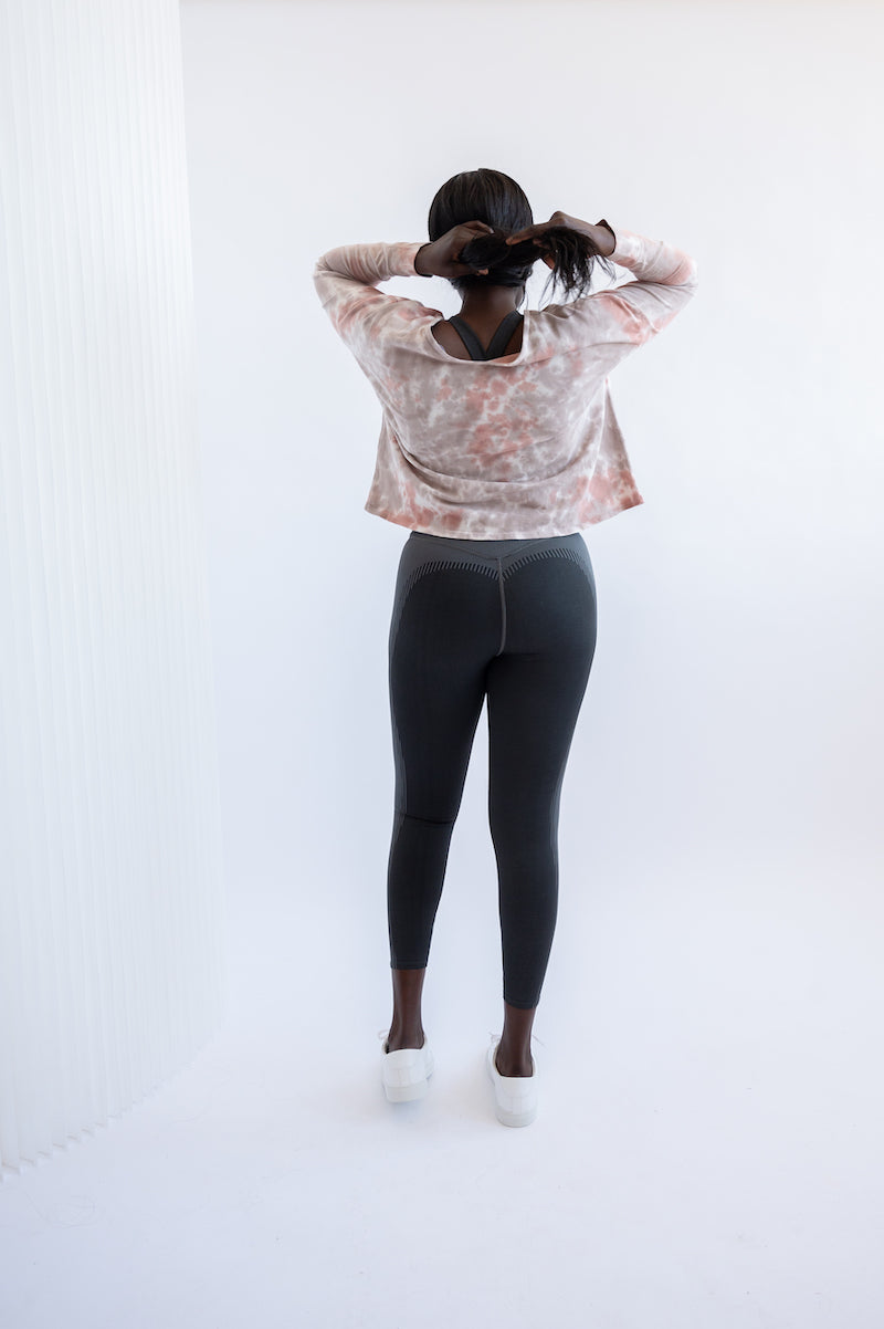 Cloud Dye Open Neck Pullover