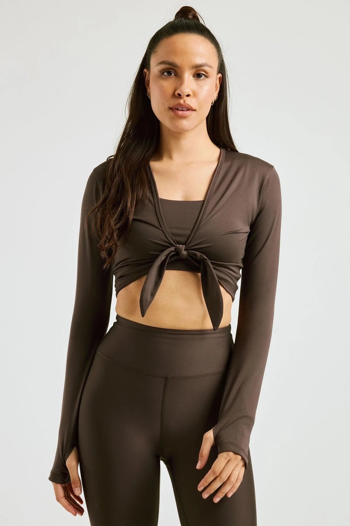 Tie Front Long Sleeve