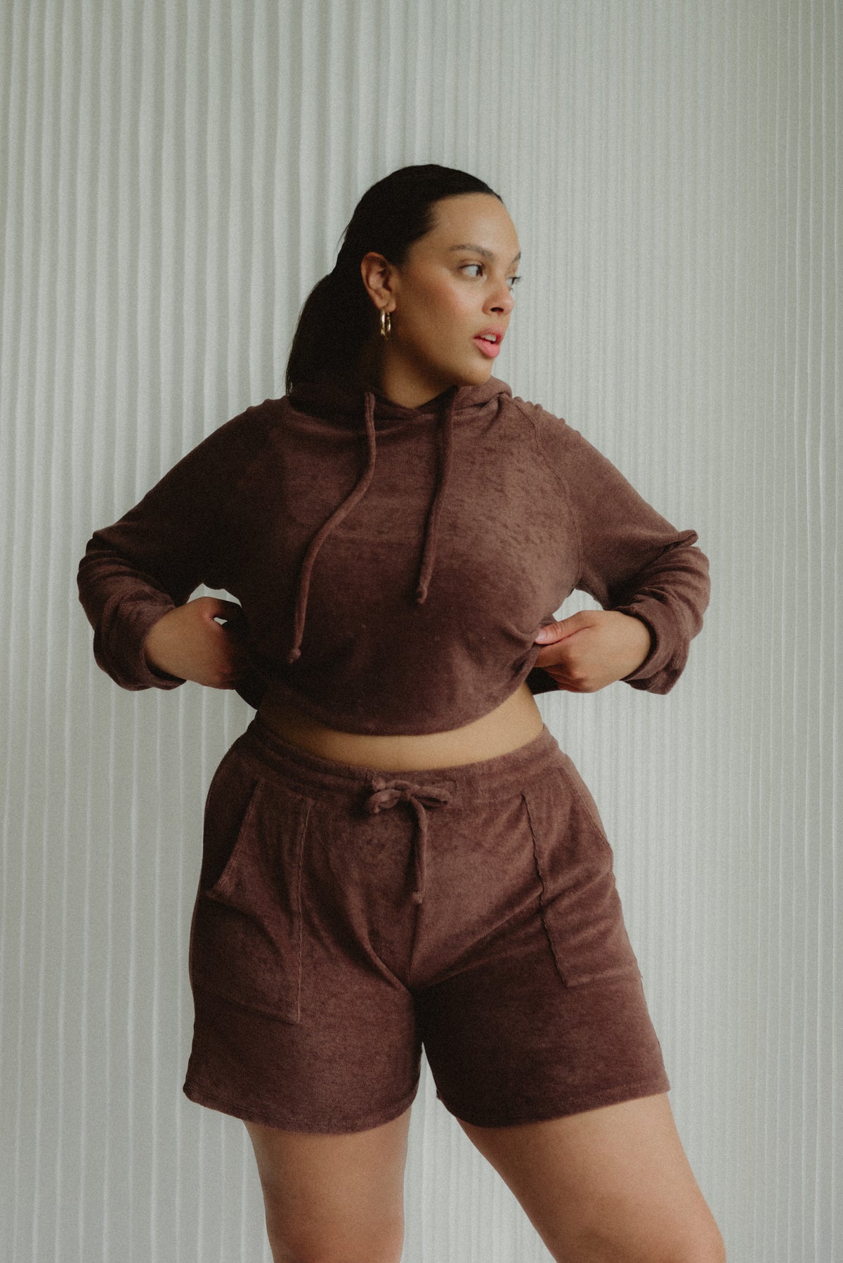 Post-Swim Cropped Hoodie