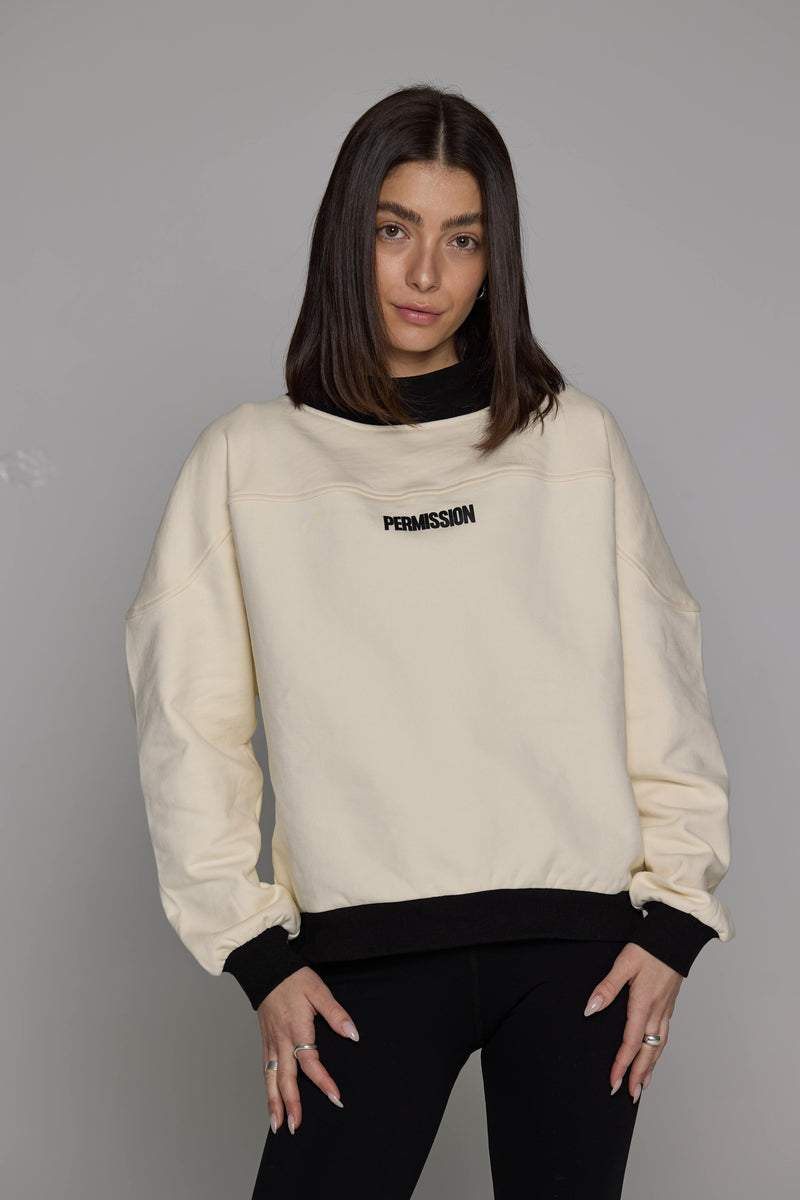 Contrast Mockneck