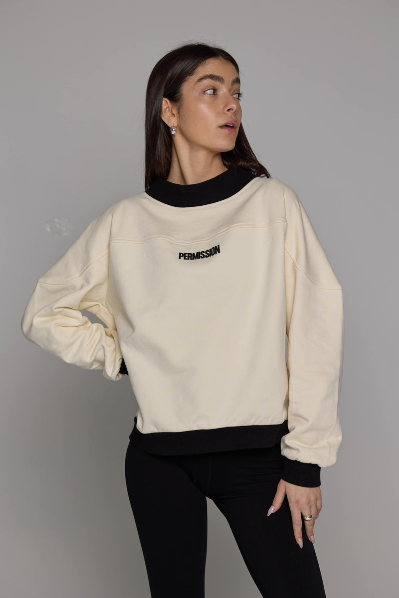 Contrast Mockneck