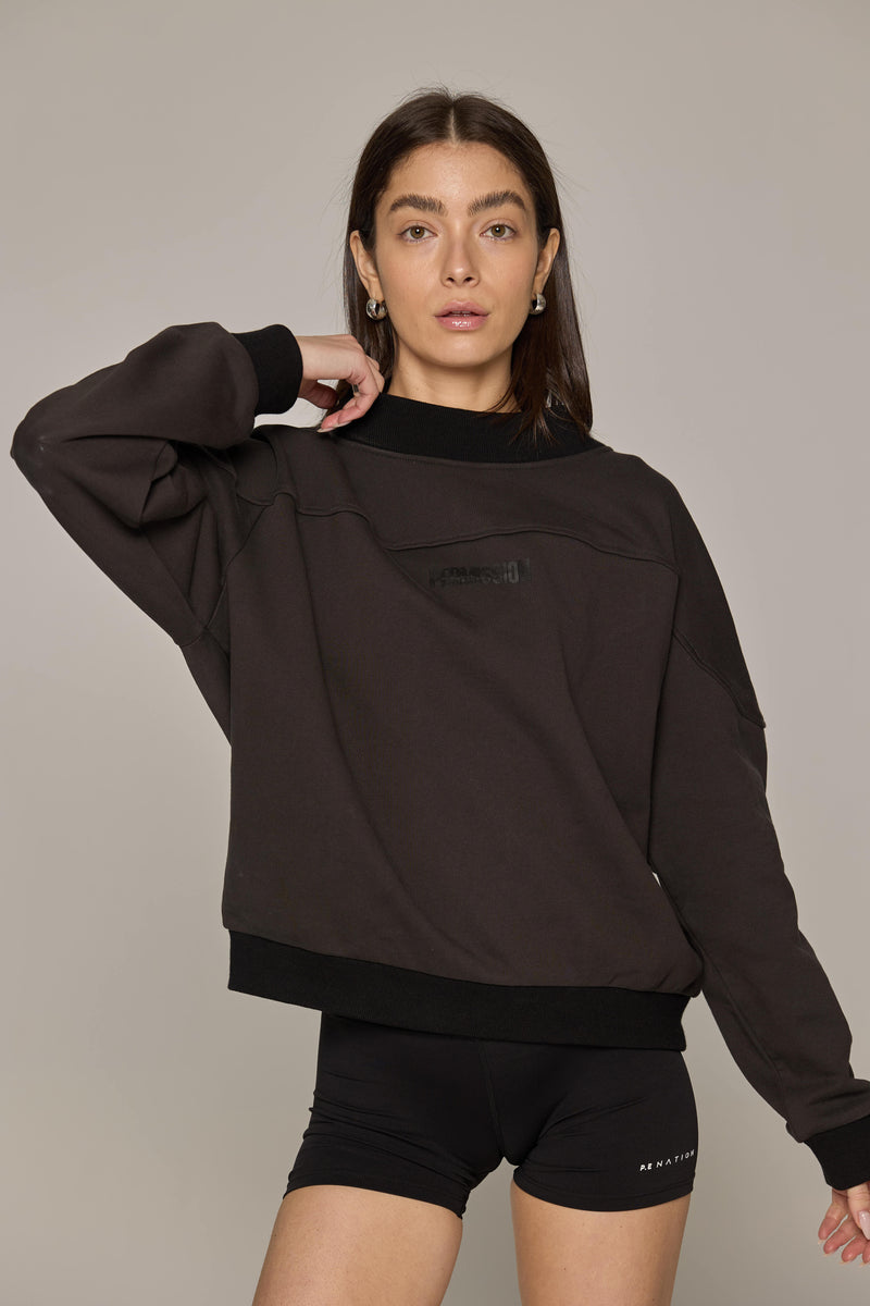 Contrast Mockneck