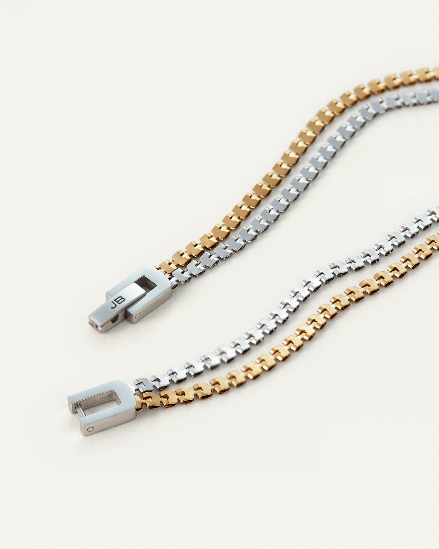 Double Amalfi Anklet in Two-Tone