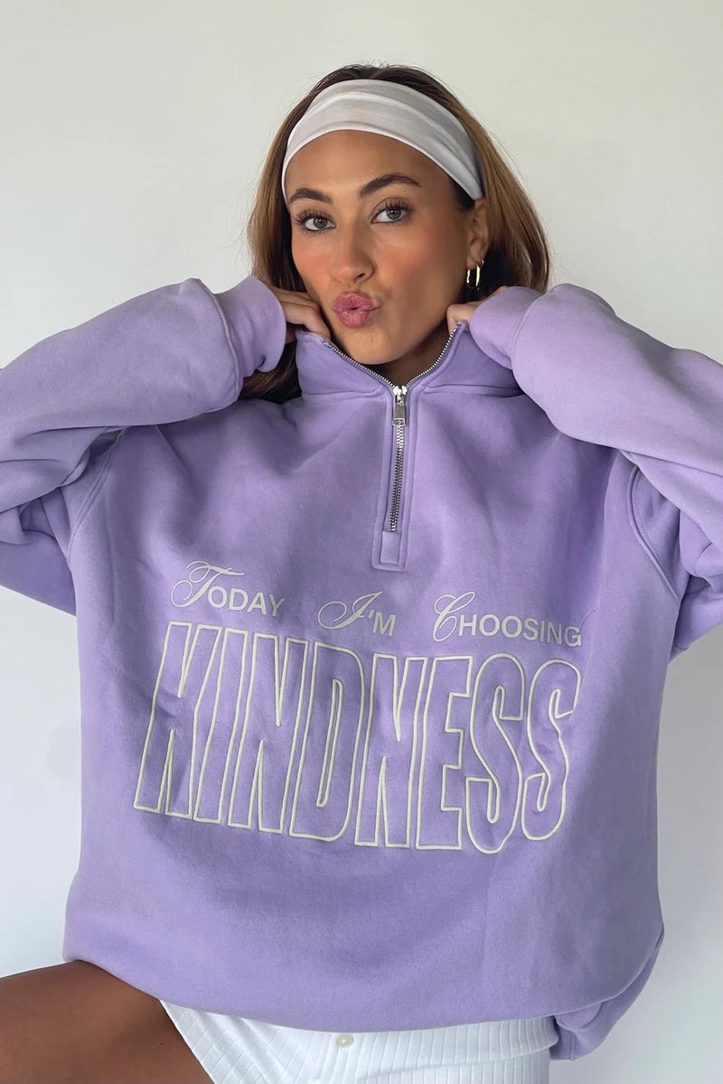 Choose Kindness Half-Zip Sweatshirt