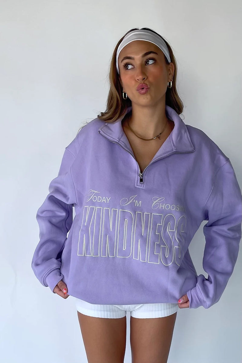 Choose Kindness Half-Zip Sweatshirt