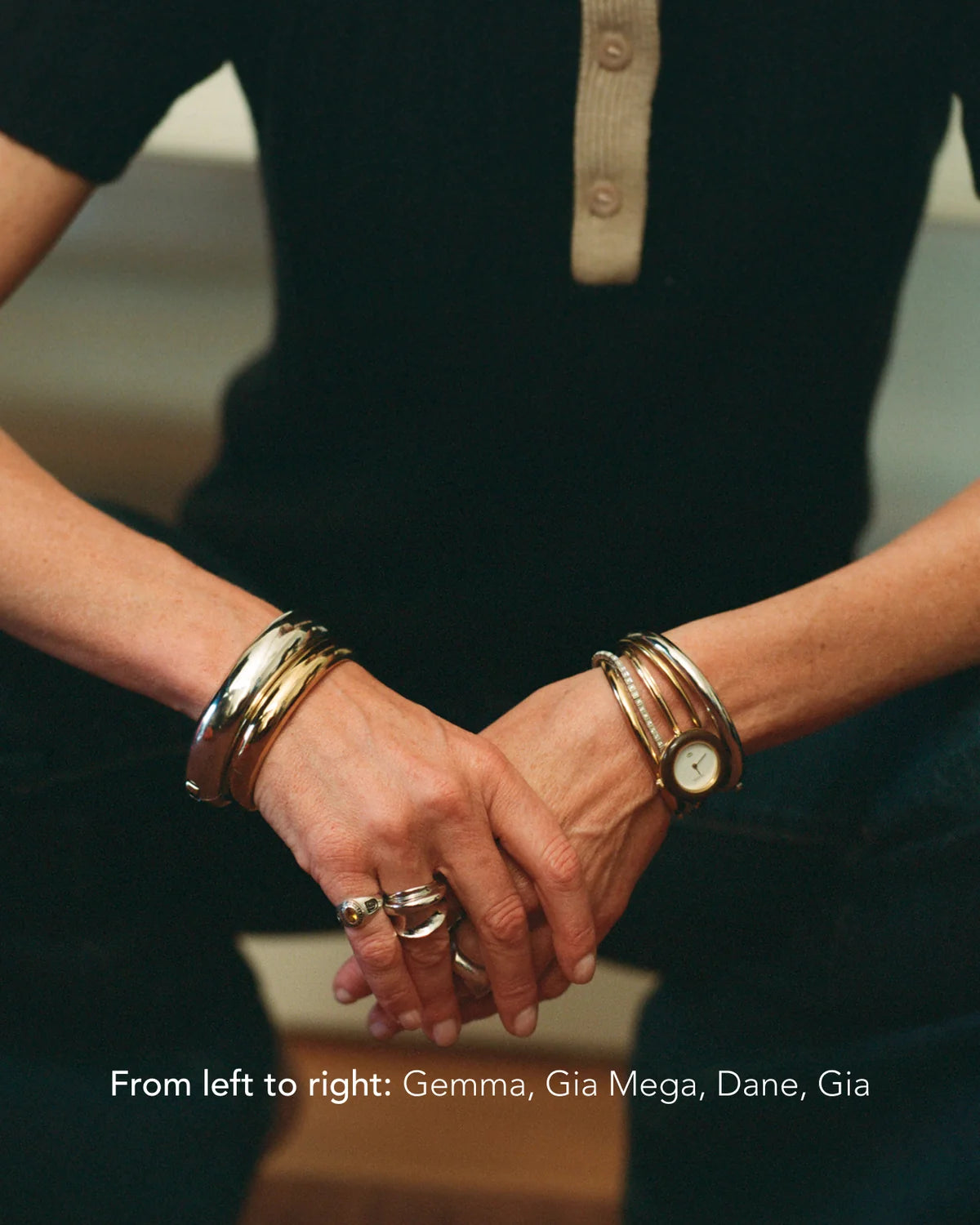 Gia Bangle in Silver