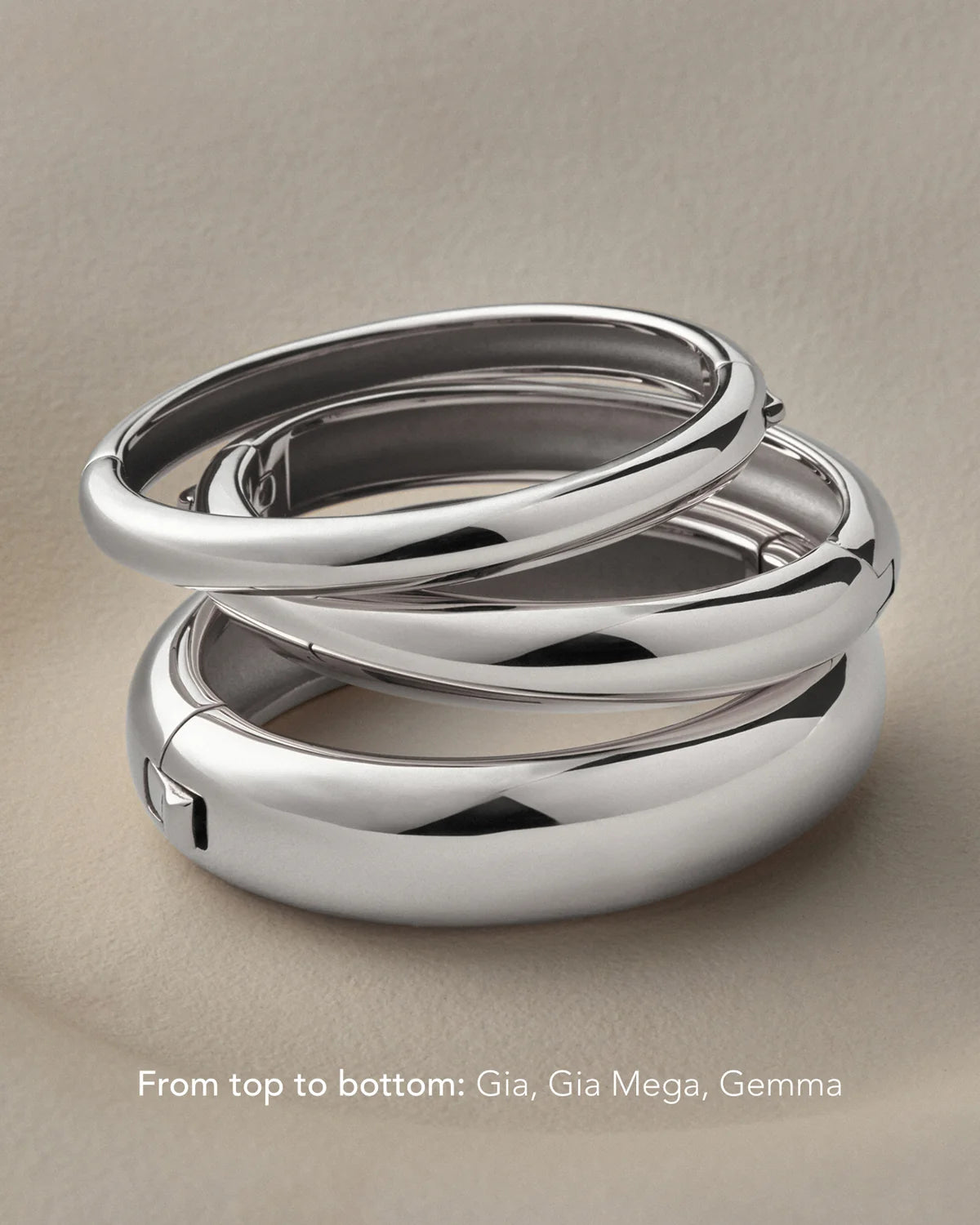 Gia Bangle in Silver