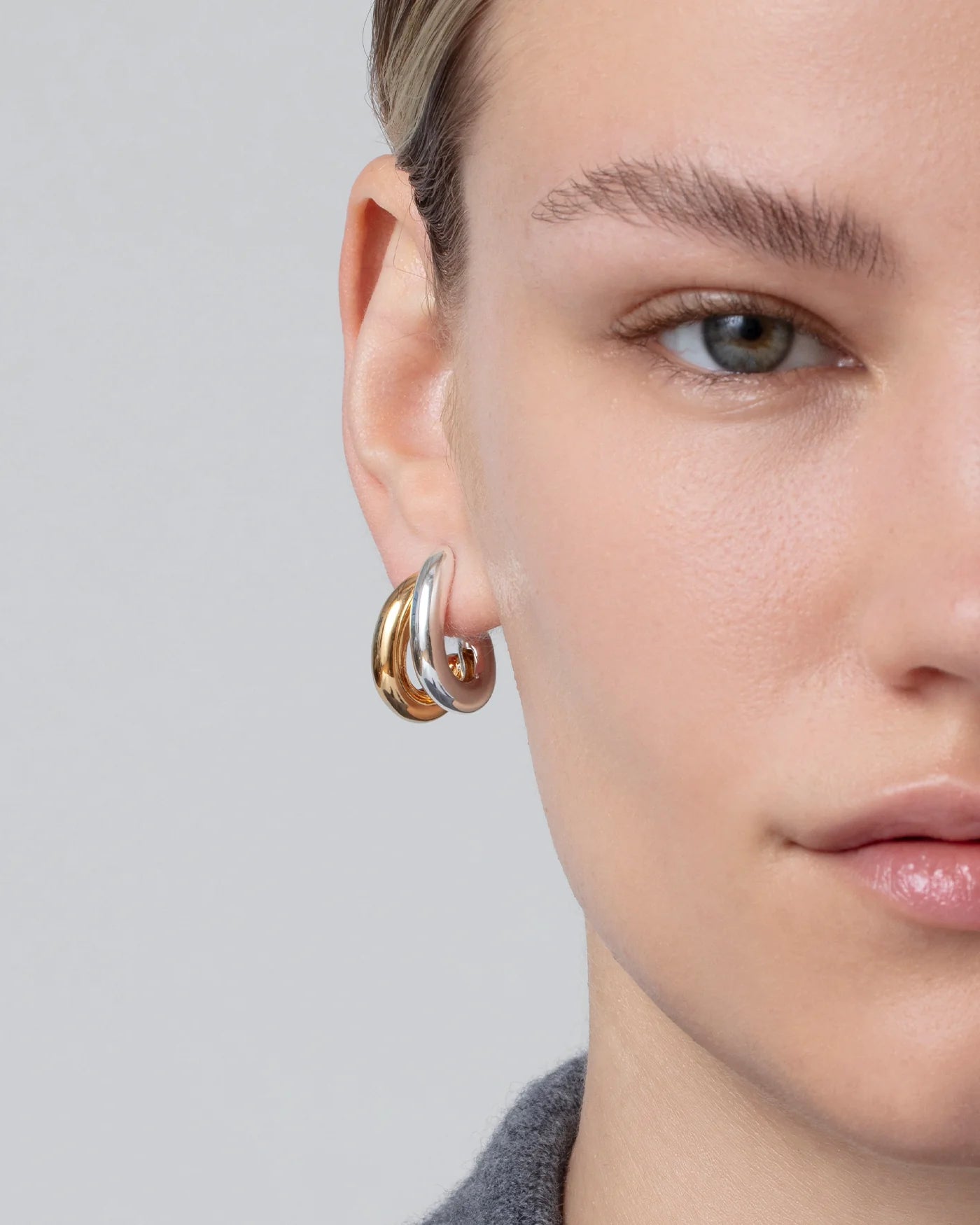 Florence Earrings in Two-Tone