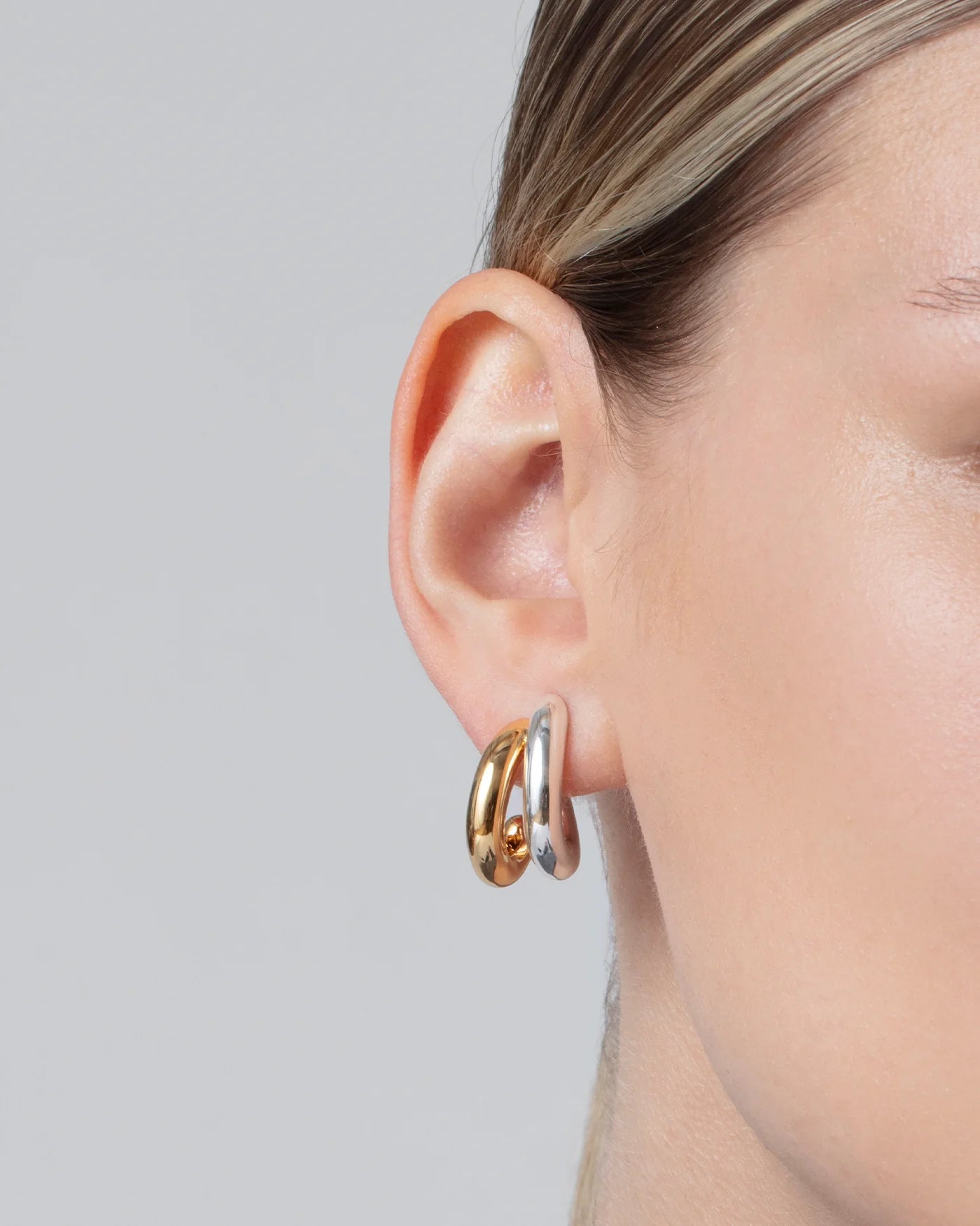 Florence Earrings in Two-Tone