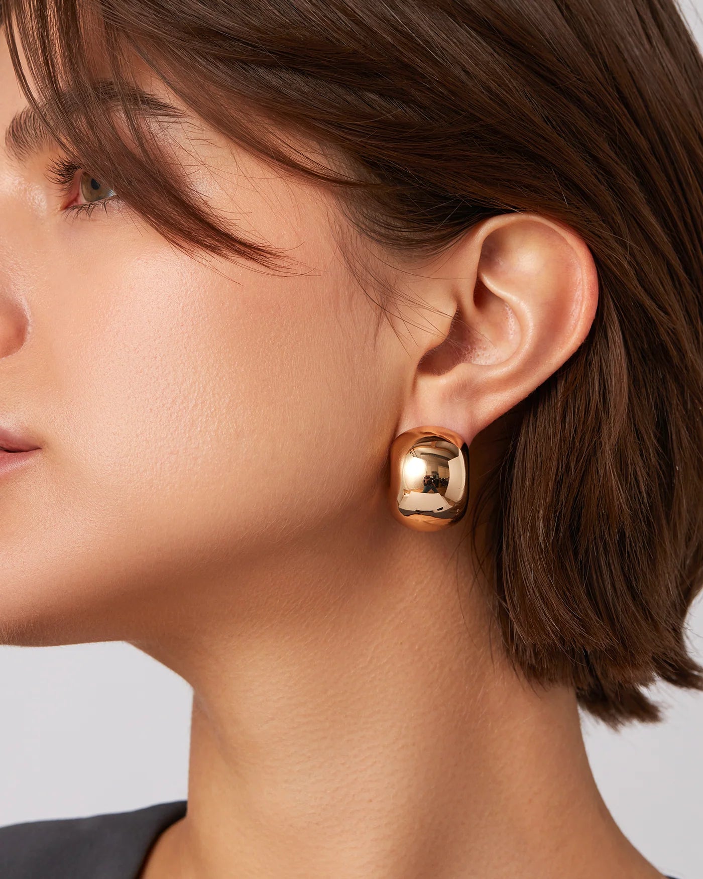 Gemma Hoop Earrings in Gold