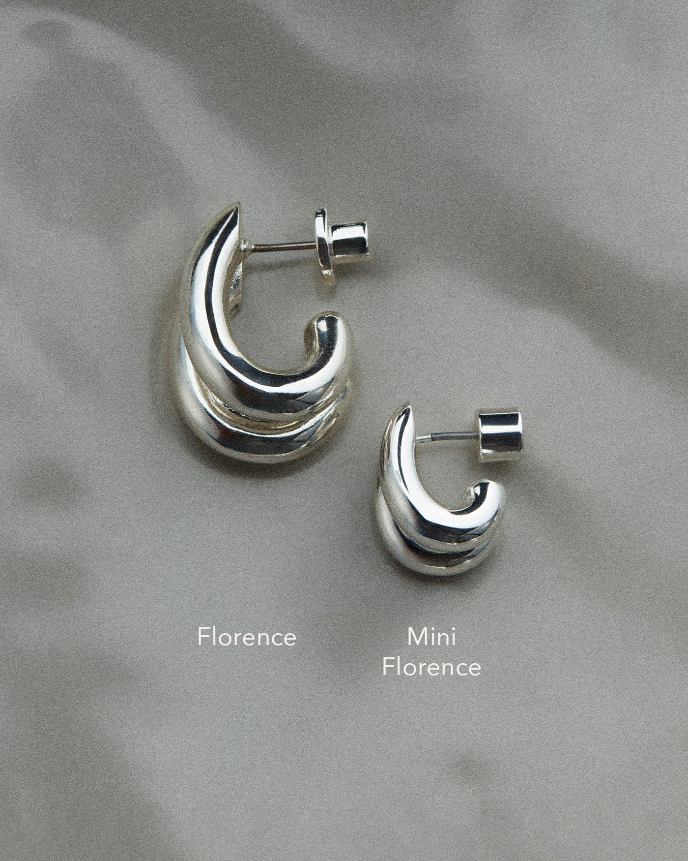 Mini Florence Earrings in Silver