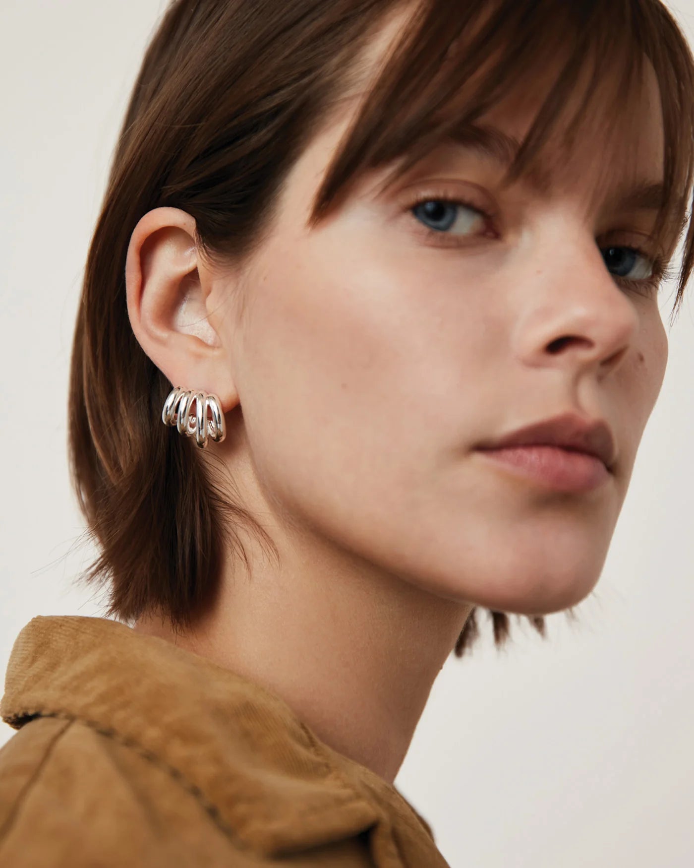 Monroe Earrings in Silver