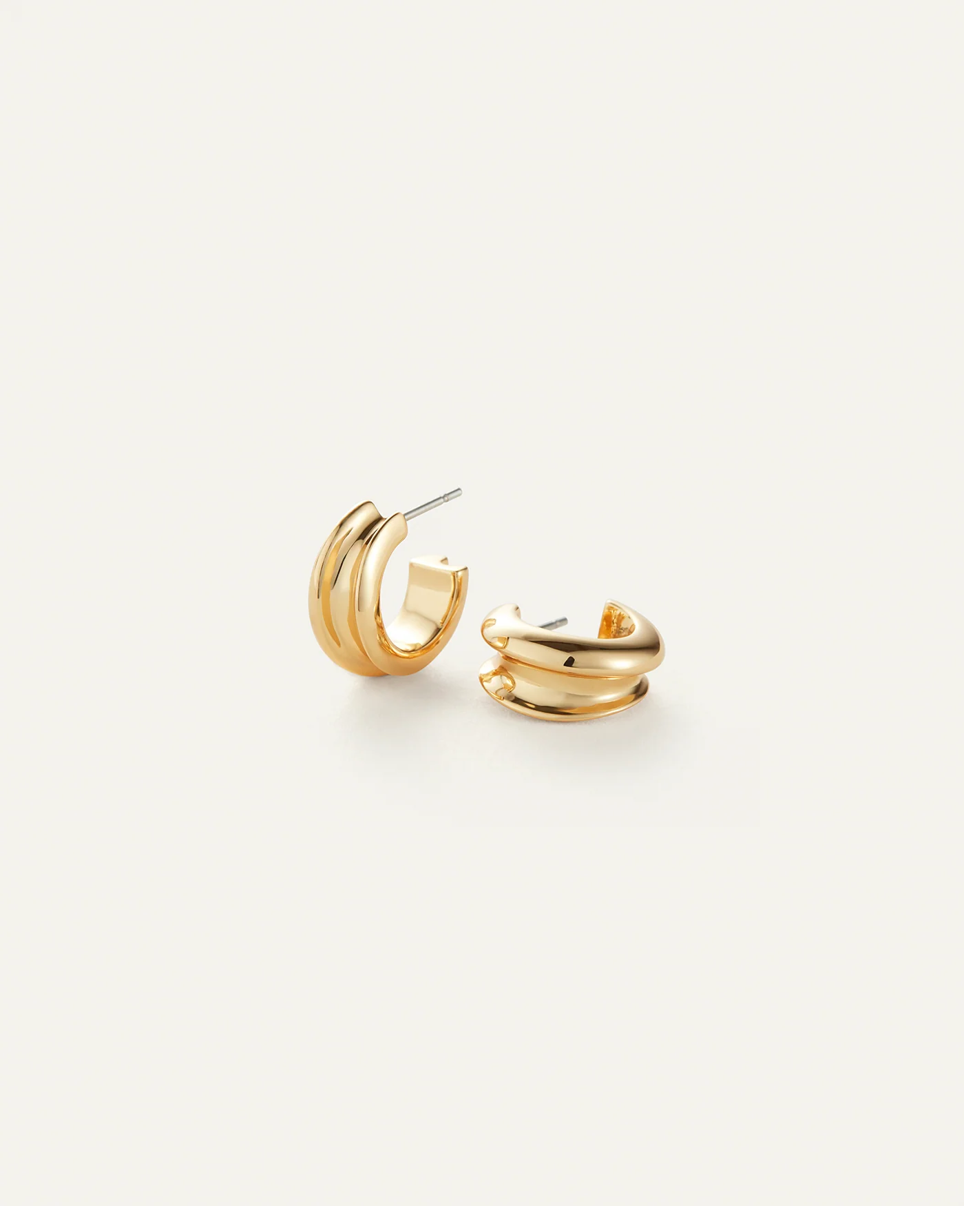 Mini Lennon Hoop Earrings in Gold