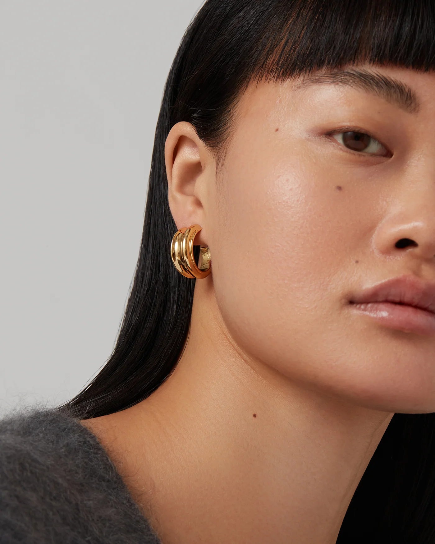 Lennon Hoop Earrings in Gold