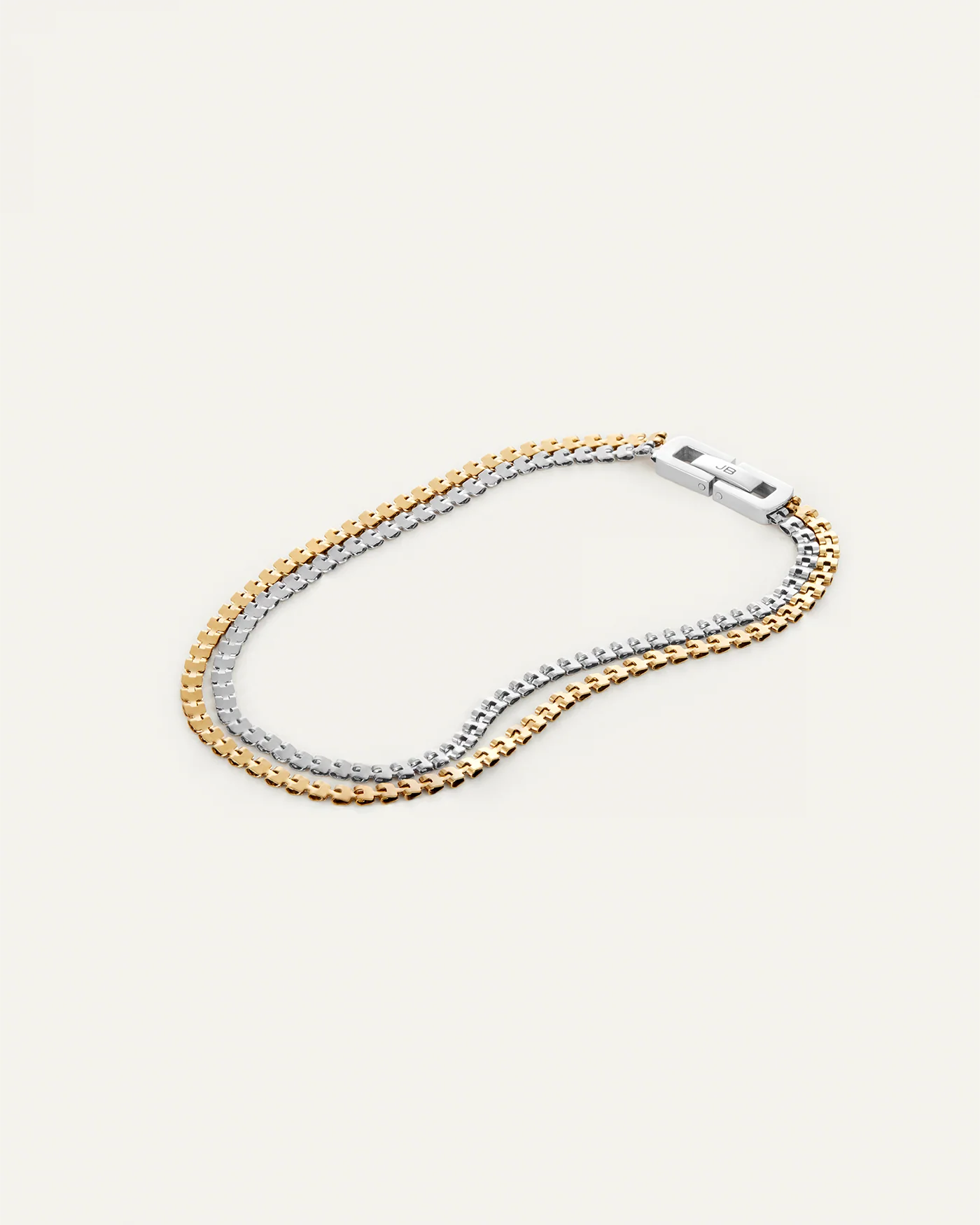 Double Amalfi Anklet in Two-Tone