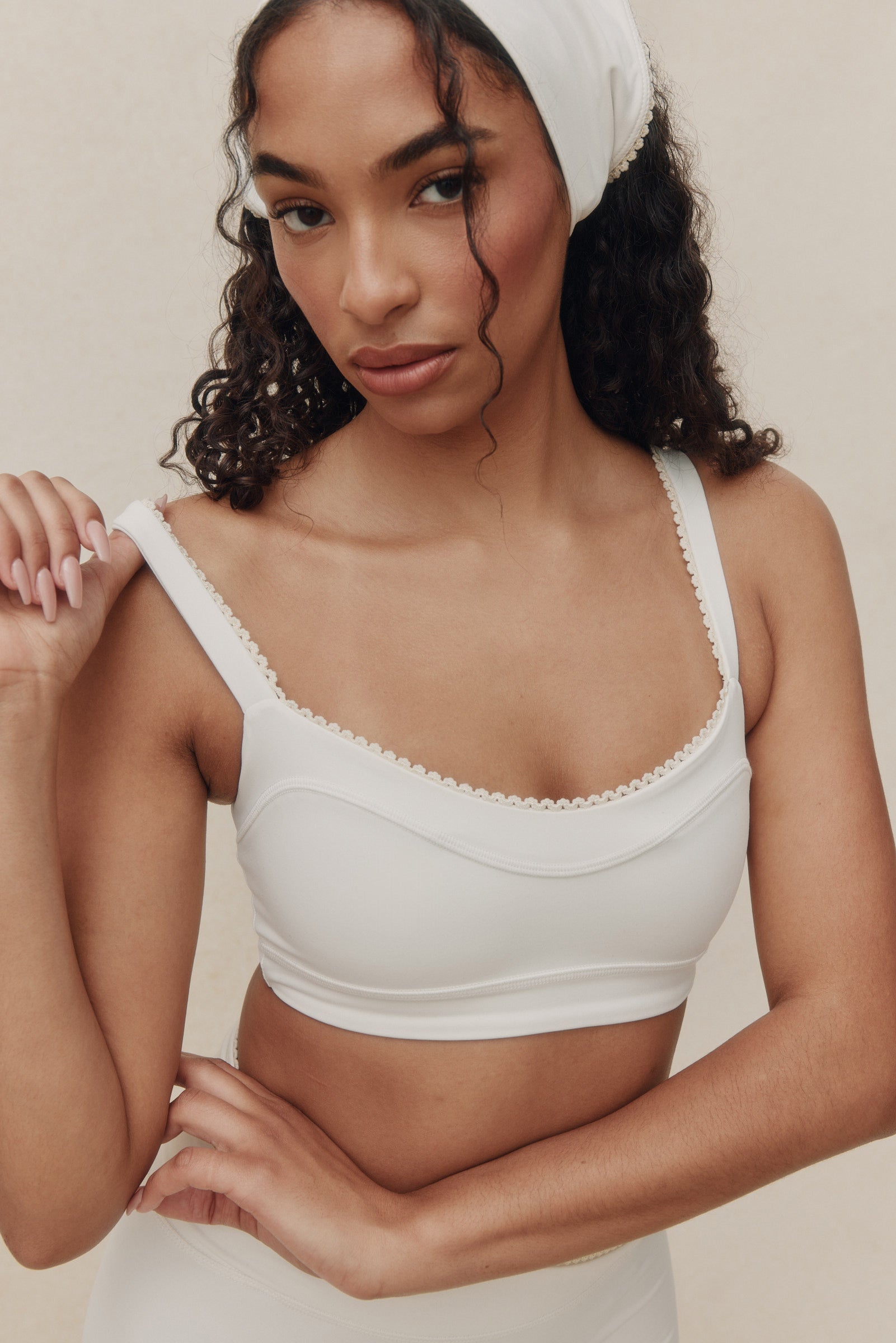 Lace Line Bra in Panna
