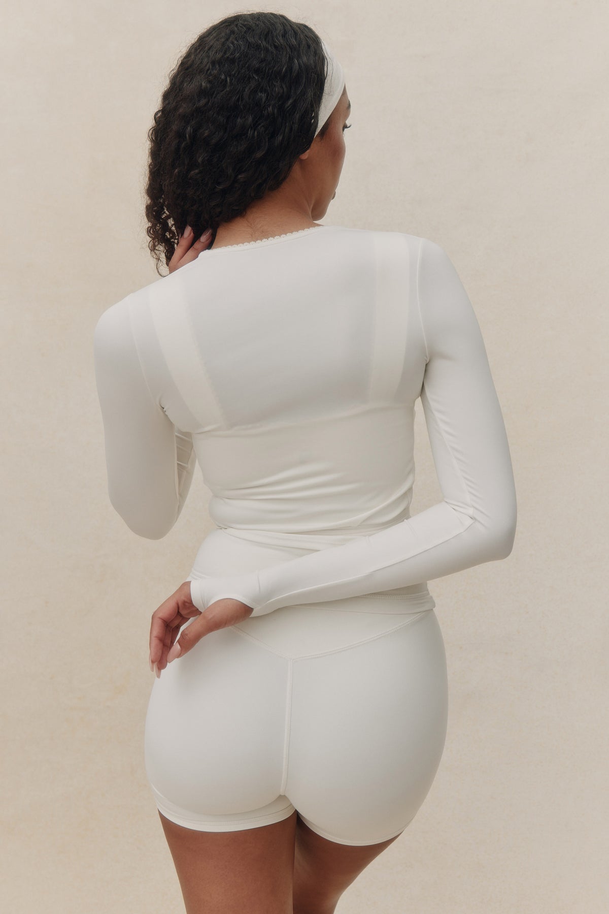 Lace Wrap Top in Panna