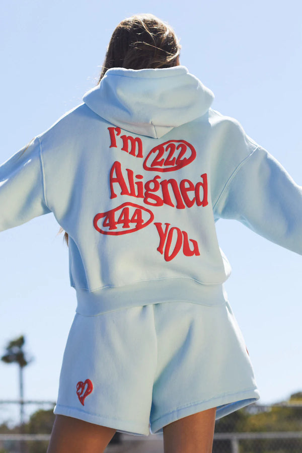 Aligned Fitted Zip Up Hoodie