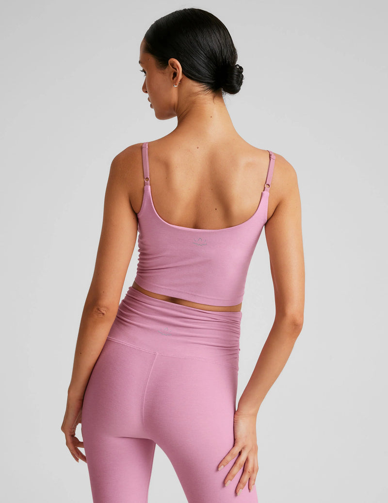 Spacedye Raise The Barre Shirred Cropped Tank