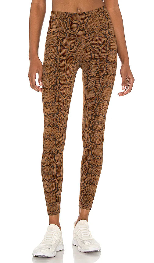 Luna Legging High-Rise 7/8 - Burnt Snake