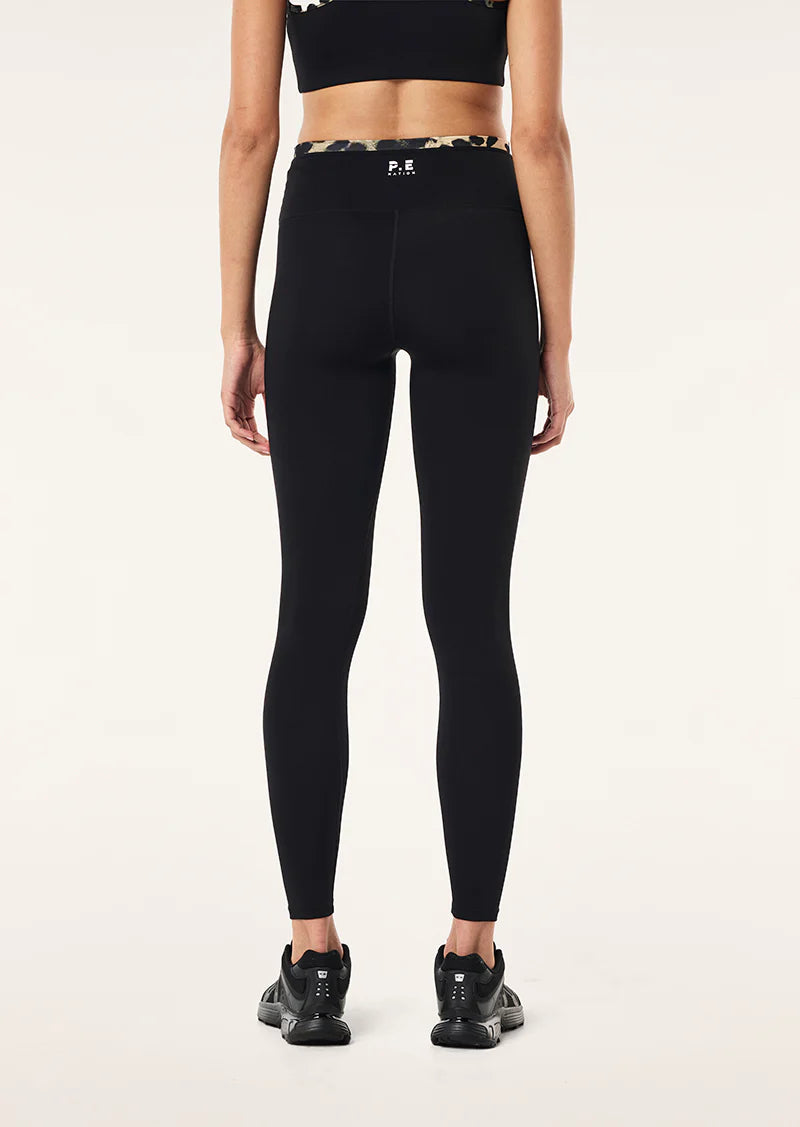 Vita Legging in Black & Leopard