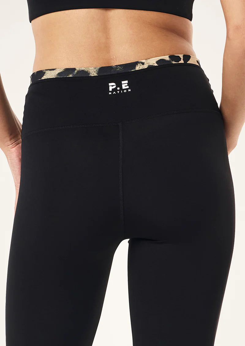 Vita Legging in Black & Leopard