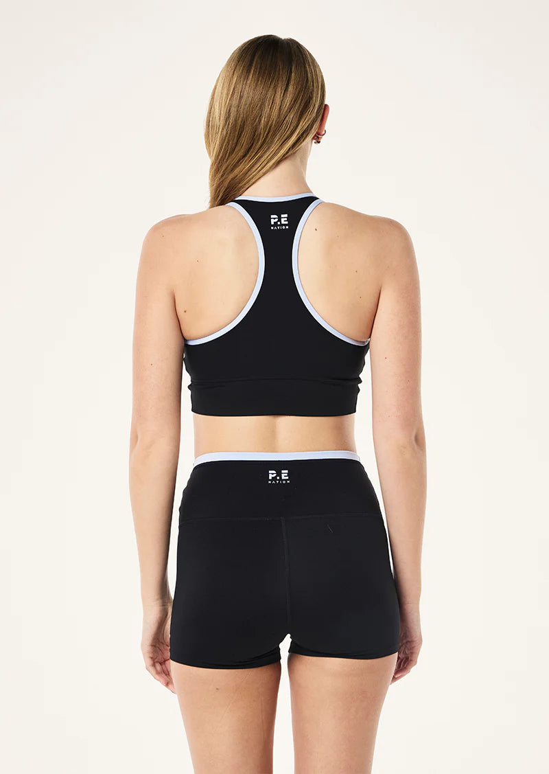 Vita Bra in Black & Heather Blue