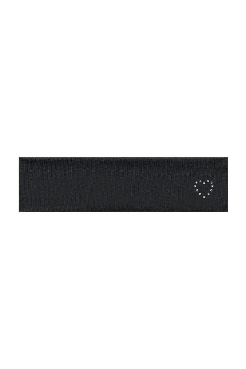 Heart Headband In Noir