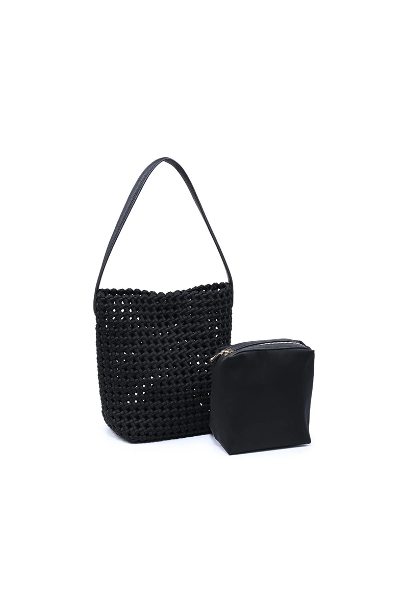 Gaia Shoulder Bag in Black