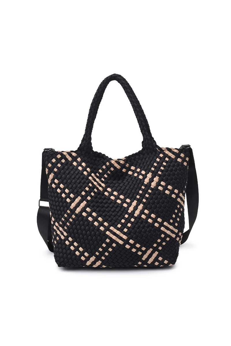 Sky's The Limit Medium Crossbody in Black Nude